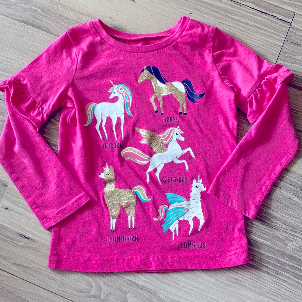 EUC Carter’s 🦄🦙 Unicorn/Llamacorn Size 5 Top 💕
